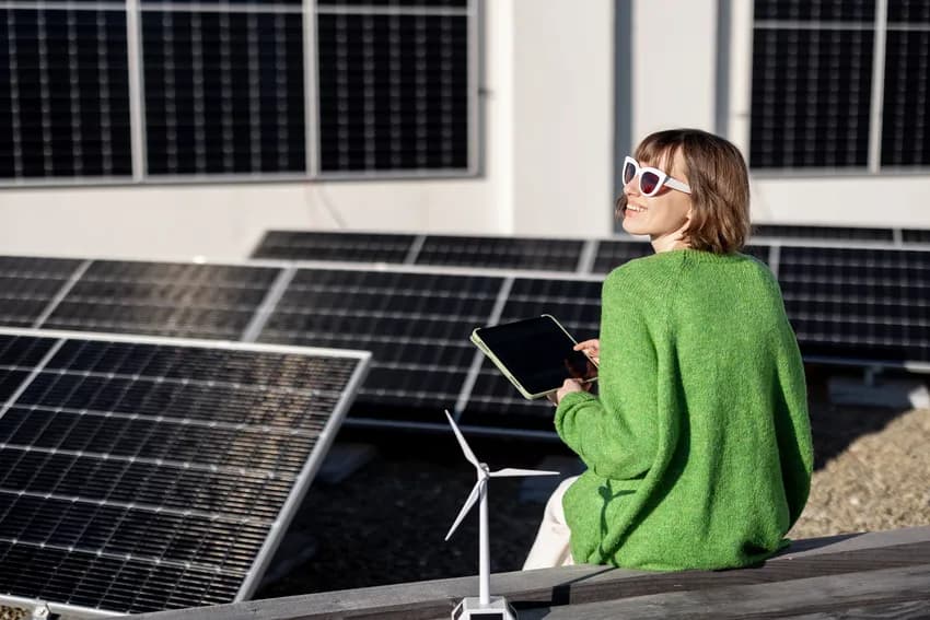 Moderne all-electric woning met zonnepanelen